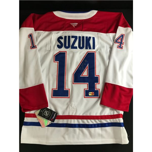NICK SUZUKI SIGNED MONTREAL CANADIENS CUSTOM JERSEY - ELITE COA