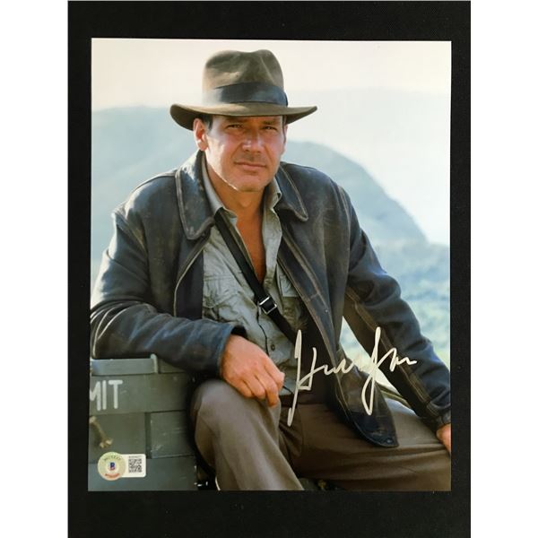 HARRISON FORD SIGNED INDIANA JONES 8X10 - BECKETT COA