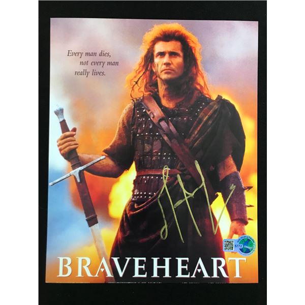 MEL GIBSON SIGNED BRAVEHEART 8X10 - WWOC COA