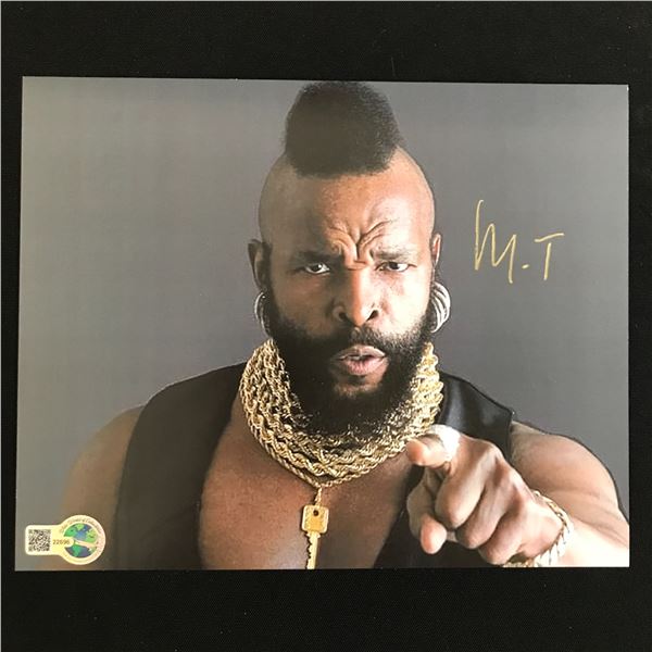 MR. T SIGNED 8X10 - WWOC COA