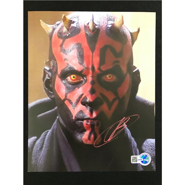 RAY PARK SIGNED DARTH MAUL STAR WARS 8X10 - WWOC COA
