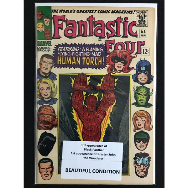 THE FANTASTIC FOUR #54 1ST APP OF PRESTOR JOHN THE WANDERER - MARVEL COMICS