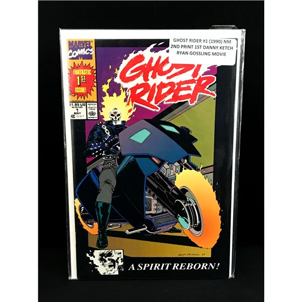 GHOST RIDER #1 (1990) 2ND PRINT - MARVEL COMICS
