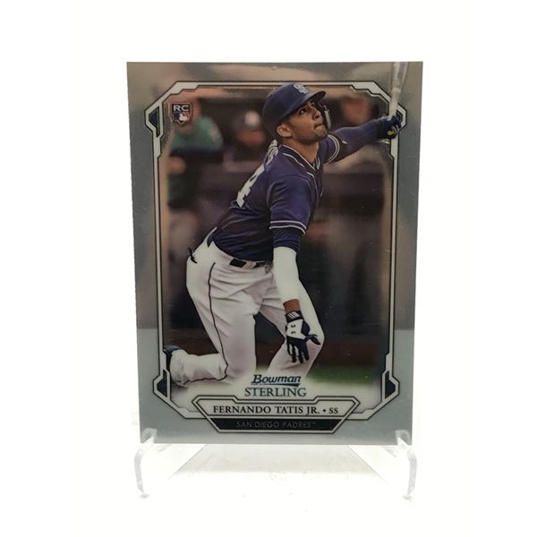 TOPPS BOWMAN STERLING FERNANDO TATIS JR ROOKIE BASEBALL TRADING CARD