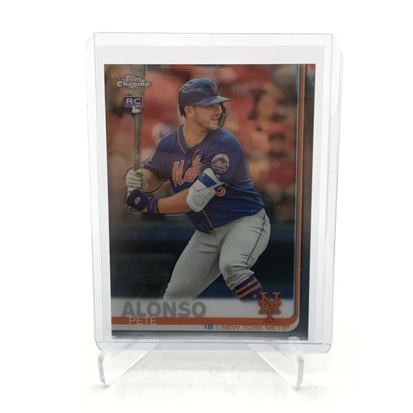 TOPPS CHROME PETE ALONSO ROOKIE BASEBALL TRADING CARD