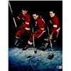 Image 1 : Gordie Howe, Sid Abel, & Ted Lindsay Autographed 8x10 Photo Production Line Beckett