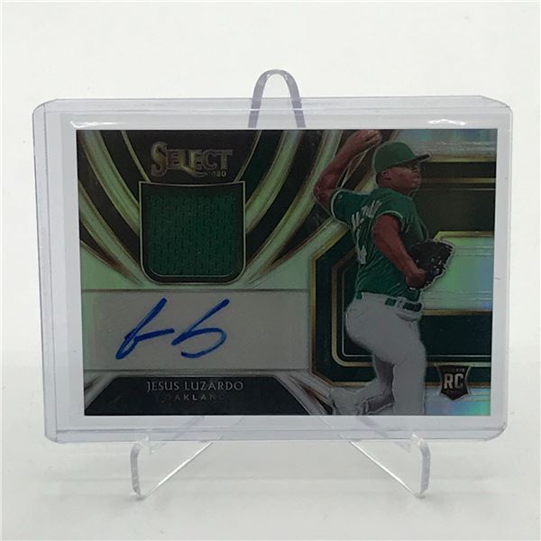 2020 PANINI SELECT BASEBALL JESUS LUZARDO SIGNED PATCH ROOKIE TRADING CARD 39/99