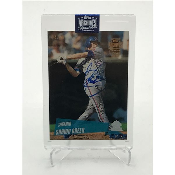 TOPPS ARCHIVE SIGNATURE SERIES SHAWN GREEN SIGNED TRADING CARD 03/25