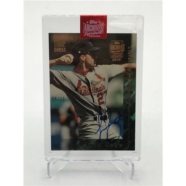 2019 TOPPS ARCHIVE SIGNATURE SERIES TODD ZEILE SIGNED TRADING CARD 04/12