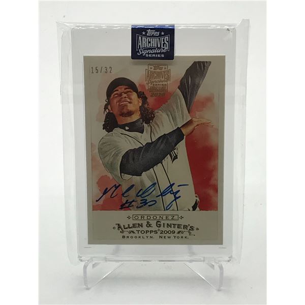 2020 TOPPS ARCHIVE SIGNATURE SERIES MAGLIO ORDONEZ SIGNED TRADING CARD 15/32