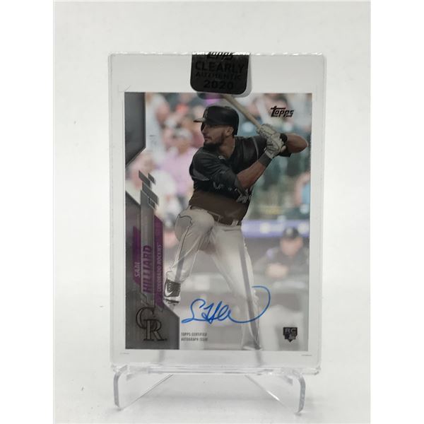TOPPS ARCHIVE SIGNATURE SERIES SAM HILLARD SIGNED ROOKIE TRADING CARD