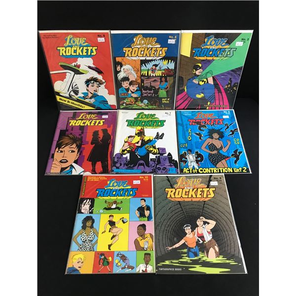 LOT OF 8 LOVE AND ROCKETS COMICS #3 - #10