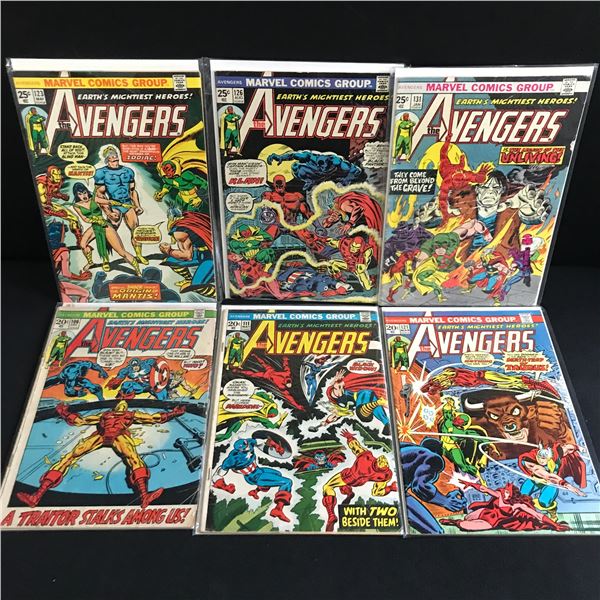 LOT OF 6 AVENGERS COMICS - MARVEL COMICS