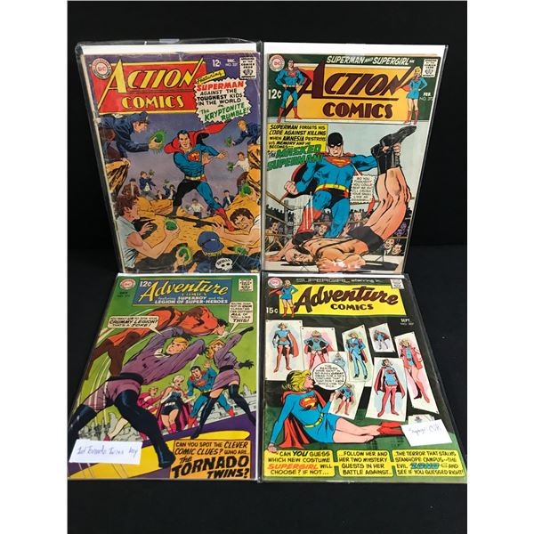 LOT OF 4 COMICS FEATURING SUPERMAN - DC COMICS