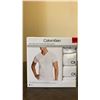Image 1 : Brand New Calvin Klein Men’s 4-Pack White V-Neck T-Shirts – Size Medium