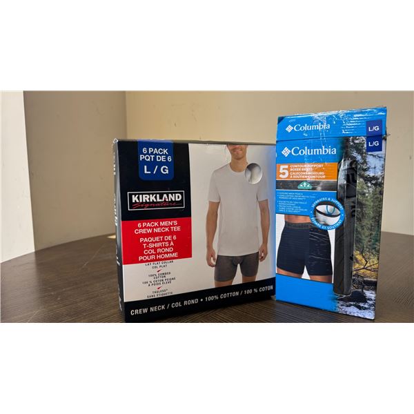 Brand New Men’s 16-Piece T-Shirts & Boxer Briefs Lot – Size Large
