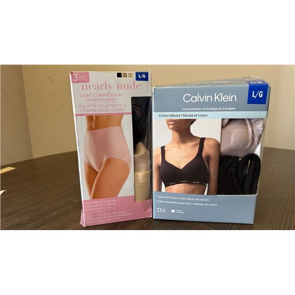 Brand New Nearly Nude & Calvin Klein Women’s Shapewear and Bralette Lot – Size Lar