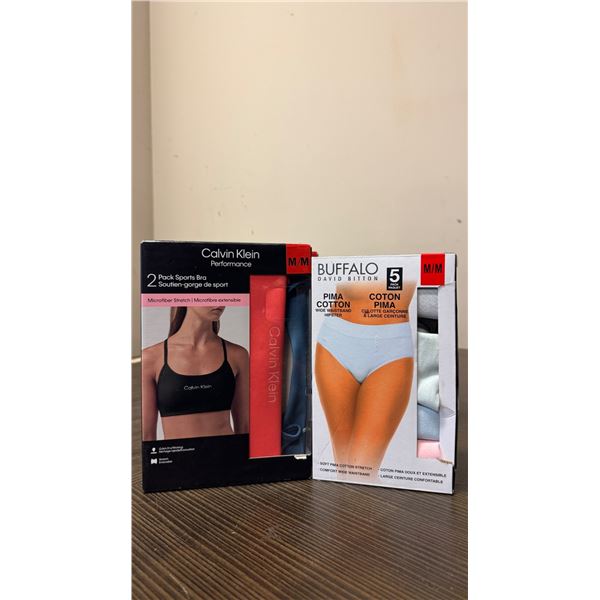 Brand New - Calvin Klein Performance Sports Bra & Buffalo Hipster Set