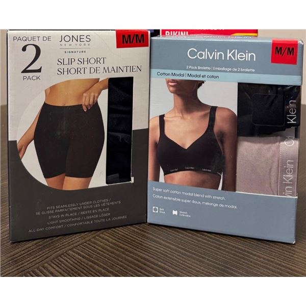 Brand New - Brand New Jones New York Slip Shorts, Calvin Klein Bralettes – Sizes M