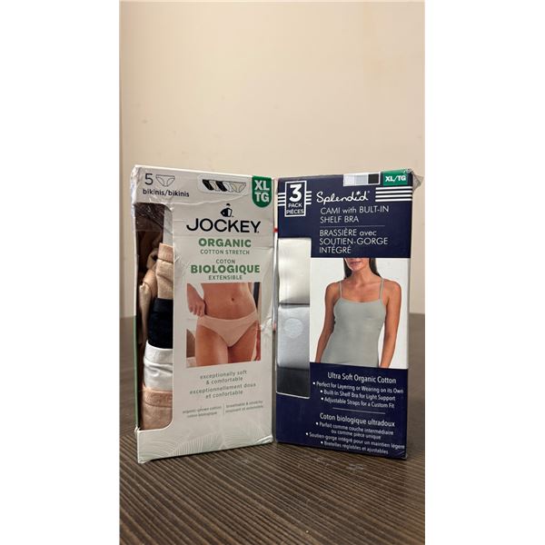 Brand New - Brand New Jockey Bikini Underwear & Splendid Shelf-Bra Camisoles – Size XL