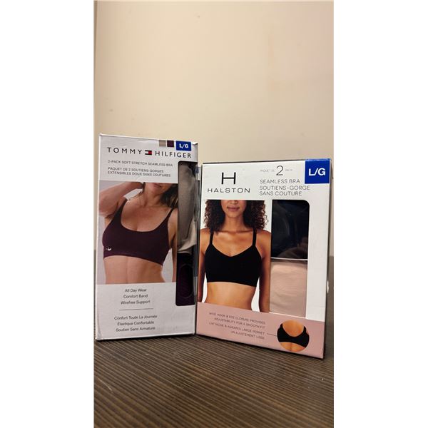 Brand New - Brand New Tommy Hilfiger & Halston Seamless Bras – Size L