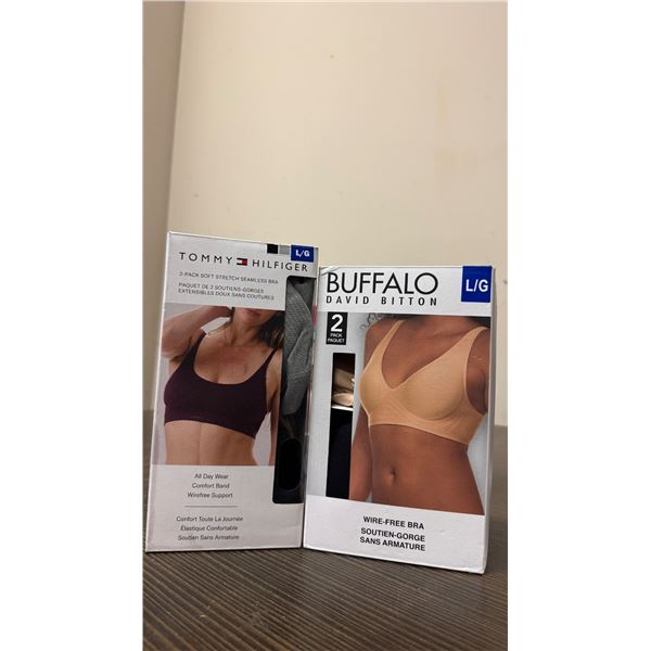 Brand New - Brand New Tommy Hilfiger & Buffalo Wire-Free Bras – Size L