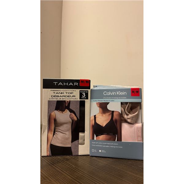 Brand New - Brand New Tahari Ribbed Tank Tops & Calvin Klein Bralettes – Size M