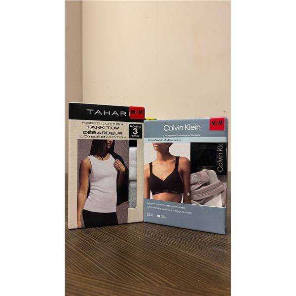 Brand New - Brand New Tahari Ribbed Tank Tops & Calvin Klein Bralettes – Size M