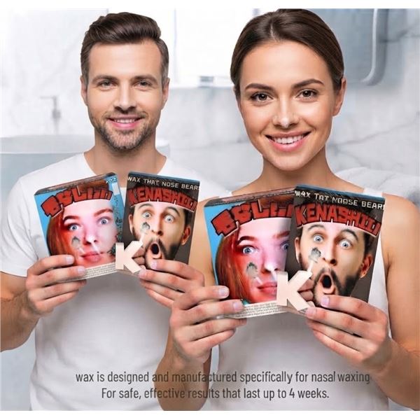 Brand New - Brand New KENASHII Nose Hair Waxing Kit - 2 Pack Bundle Lot for Men & Women