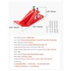 Image 4 : Brand New - Brand New 2-Piece Heavy-Duty Tractor Bucket Edge Protectors – Red