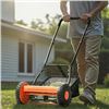 Image 1 : Brand New - Brand New 16-Inch Manual Push Reel Lawn Mower with Grass Catcher