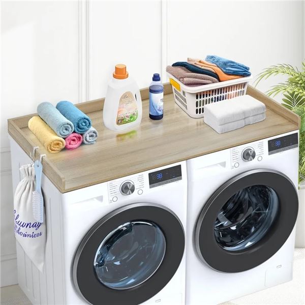 Brand New - Brand New 54-Inch Wooden Washer and Dryer Countertop – Oak