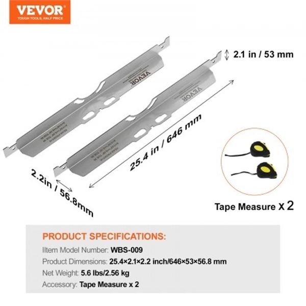 Brand New - Brand New 2-Pack Stainless Steel Wheel Alignment Toe Plate Tool Kit