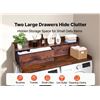 Image 4 : Brand New - Brand New 54” Washer and Dryer Countertop with Storage Drawers – Brown