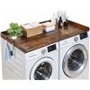 Image 6 : Brand New - Brand New 54” Washer and Dryer Countertop with Storage Drawers – Brown