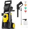 Image 1 : Brand New - open box Electric Pressure Washer with Hose Reel & Foam Bottle – 1.65 GPM