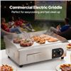 Image 2 : Brand New - Brand New 1600W Commercial Electric Flat Top Griddle