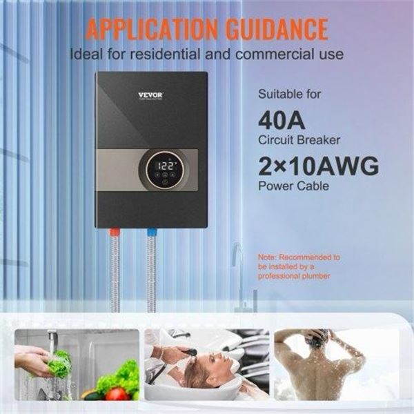 Brand New - Brand New JN08 Tankless Electric Water Heater 8KW 240V Instant