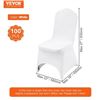 Image 1 : Brand New - Brand New 100-Pack White Stretch Banquet Chair Covers