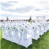 Image 5 : Brand New - Brand New 100-Pack White Stretch Banquet Chair Covers