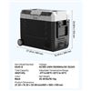 Image 4 : Brand New - Brand New VEVOR EA45-D 45L 48QT Dual Zone Car Refrigerator Freezer APP Control