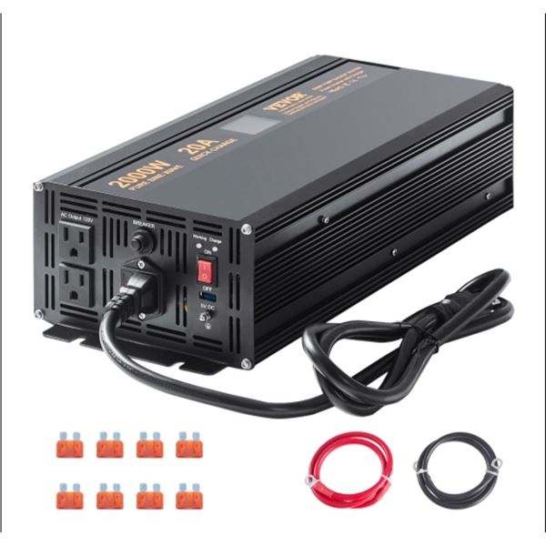 Brand New - Brand New 2000W Sump Pump Power Inverter SGPC2000W-121 Pure Sine Wave