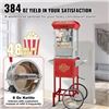 Image 1 : Brand New - Brand New VEVOR Popcorn Machine with Cart 8oz 800W Commercial Popper Red
