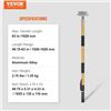 Image 3 : Brand New - Brand New VEVOR Hand Shank Extension Pole PB-10H 1050mm