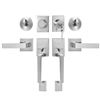 Image 1 : Brand New - Brand New Double Door Handle Set Satin Nickel