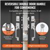 Image 2 : Brand New - Brand New Double Door Handle Set Satin Nickel