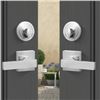 Image 4 : Brand New - Brand New Double Door Handle Set Satin Nickel