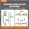 Image 6 : Brand New - Brand New Double Door Handle Set Satin Nickel