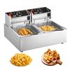 Image 1 : Brand New - Brand New 3000W Dual Tank Commercial Electric Deep Fryer