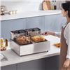 Image 2 : Brand New - Brand New 3000W Dual Tank Commercial Electric Deep Fryer